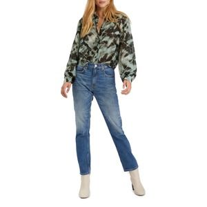 MSRP $99 Women's Sanctuary New Day Tie-Dyed Puff sleeves Shirt Size S